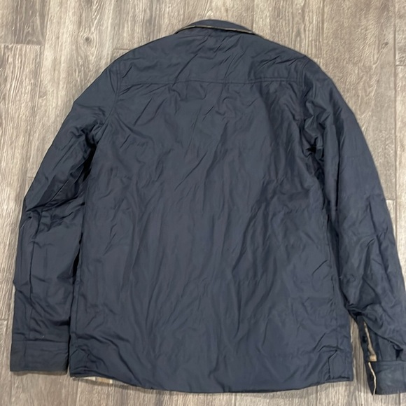 Quicksilver Plaid Men's Reversible Shirt Jacket in Brown and Gray - Picture 6 of 6